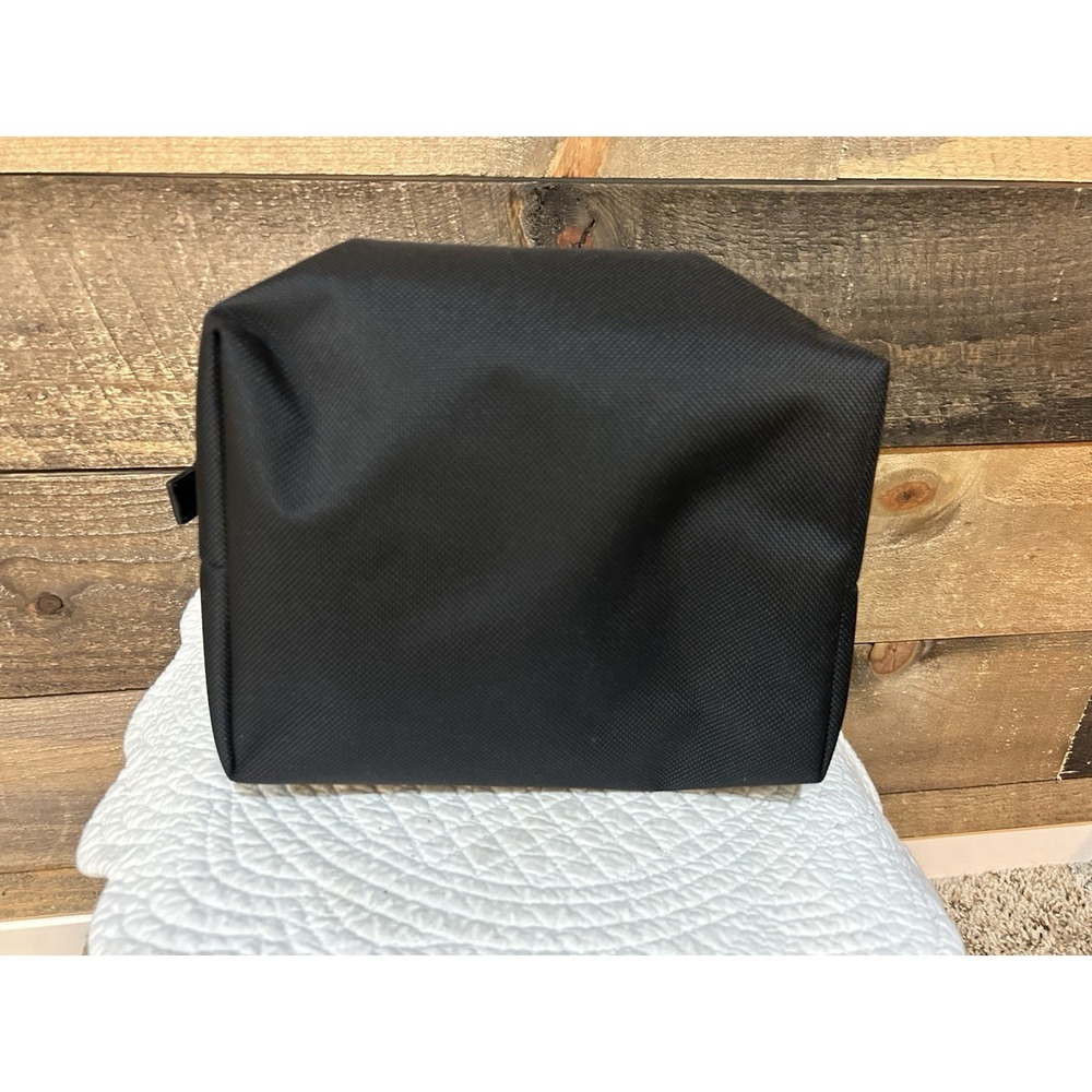 Tumi Black Travel Toiletry Bag Top Zip 10"x8"x4" - Picture 3 of 8